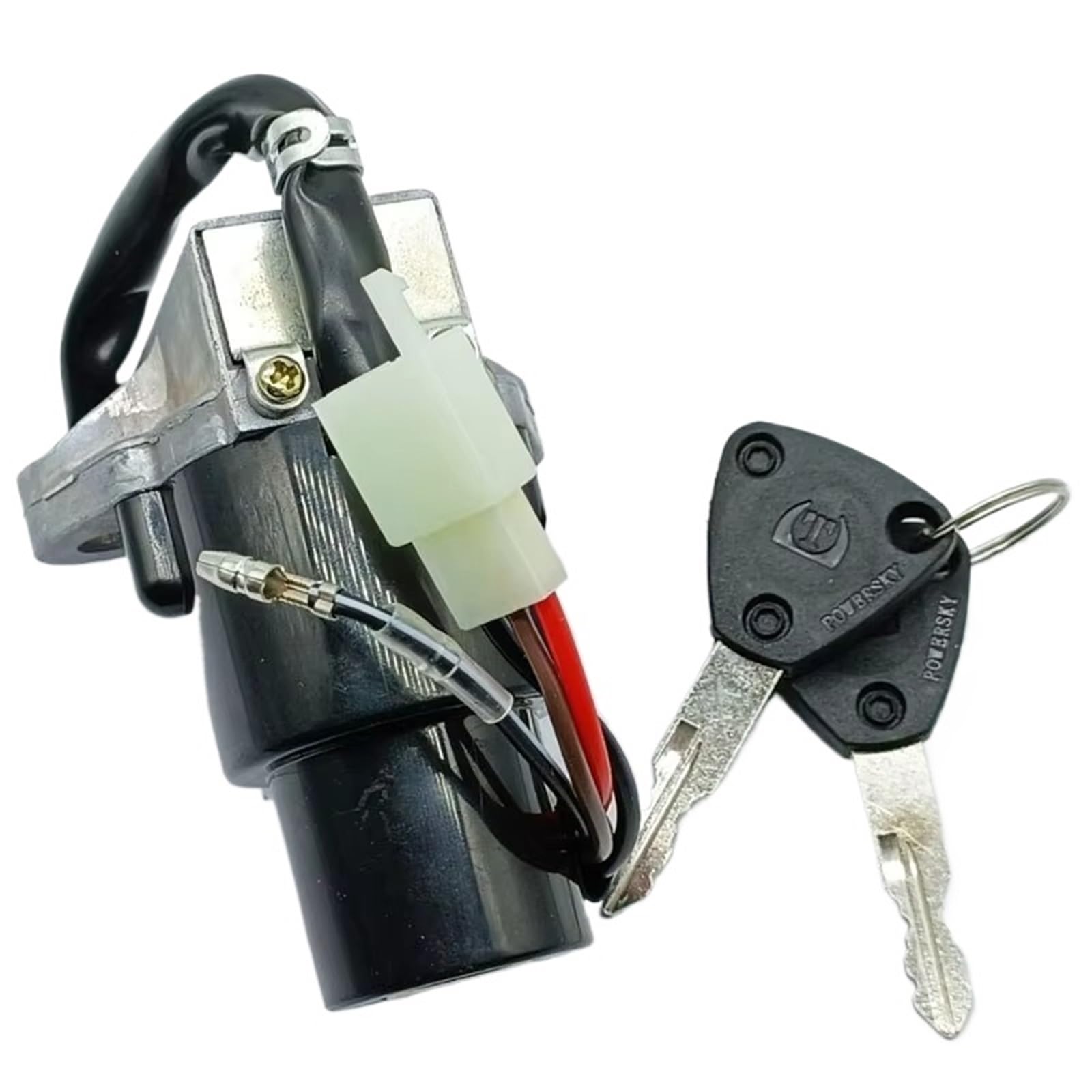 Moto Chiave Accensione Compatibile Con Yamaha Per DT125R Per DT125RH Per DT125RN Set Chiavi Blocco Dell'interruttore Avviamento Dell'accensione Per Motocicletta OEM: 55V-82501-00 3LY-82501-00