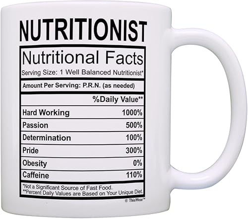 Miniatura 1 de ThisWear Regalos de nutricionistas registrados para mujeres, nutricionista, información nutricionista, ideas de regalos de graduación, taza de café