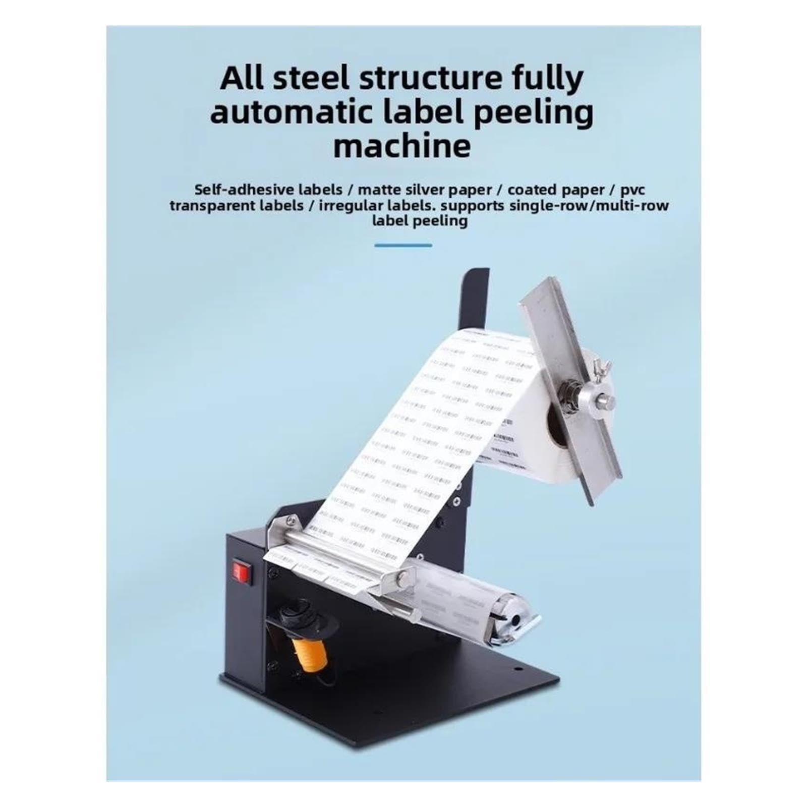 Etikettenspender, D42 Label Stripping Automatic Separation Machine Self-adhesive Transparent Tearing(SKU4)
