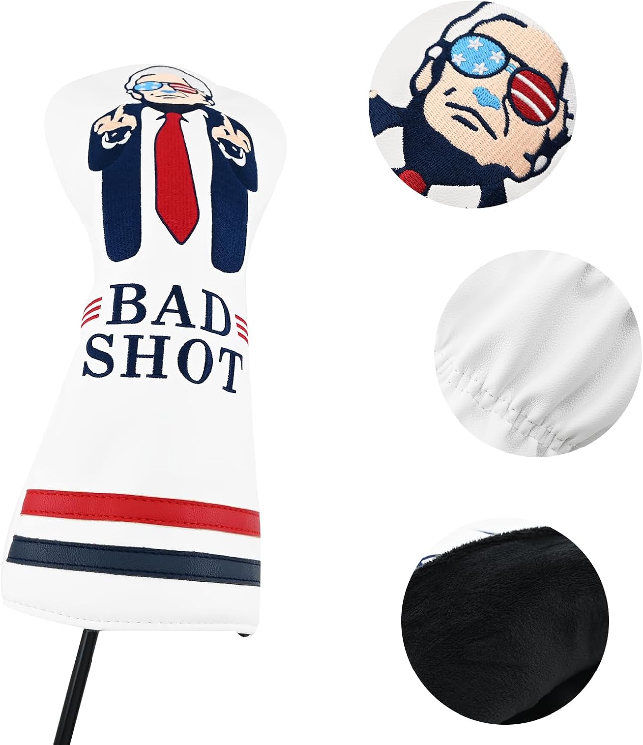 Make Golf Great Again Headcover – Funny Golf Club Cover – Trump Golf Head Cover – Trump Driver Headcover – Golf Club Covers – Donald Trump Golf Club Head Covers