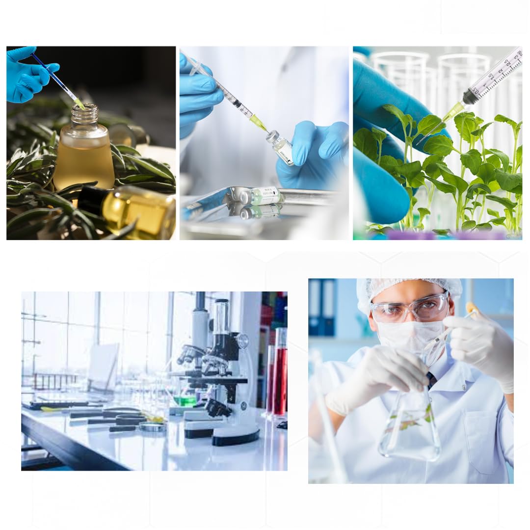100 unidades de 1 ml de tubo de plástico de 27 g x 1/2 pulgadas (0,4 x 12,7 mm), herramientas de medición multiusos, empaquetadas individualmente