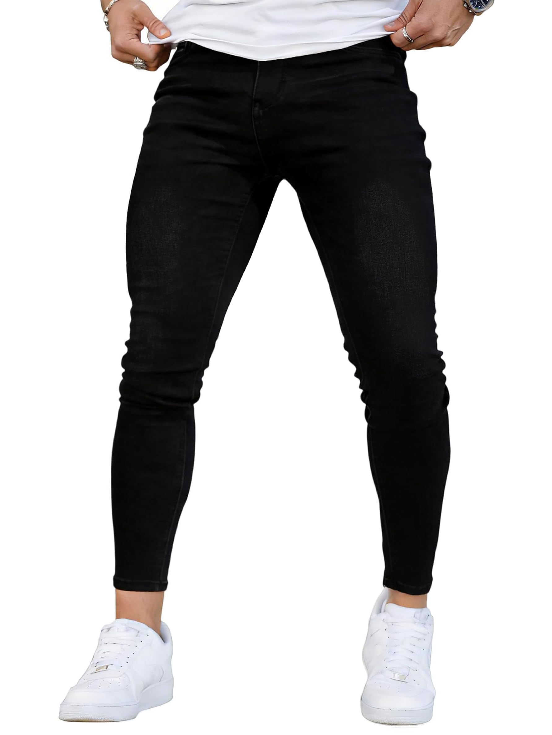 GINGTTO Mens Skinny Jeans Stretch Denim Jeans for Men