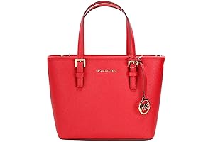 Carry All, Sapphire Red Leather Handbags for Women