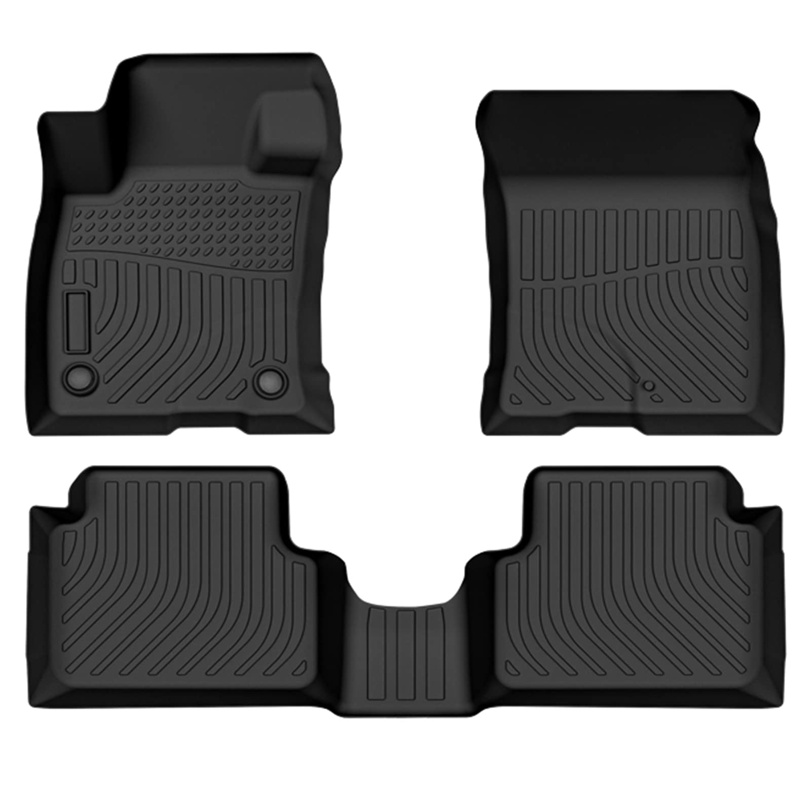 cartist floor mats custom fit for ford maverick 2022 2023 2024 (not fit hybrid) all weather floor liners 3d front & 2nd row tpe waterproof
