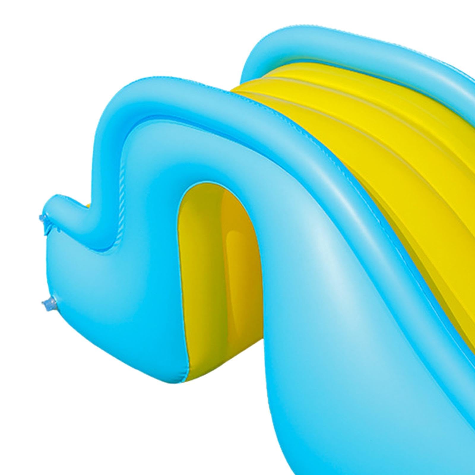 Inflable Tobogán Piscina Deslizador Agua Juego Inflable Antideslizante Parque Acuático Material PVC Seguro Y Adecuado para Niños en Piscinas