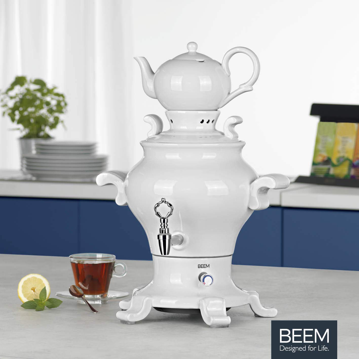 Beem 6134 Samovar Rebecca Iii-5 l Acier inoxydable