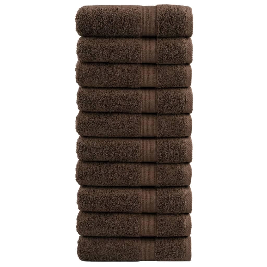 SOLUND - 10 teli da bagno di alta qualità, 100 x 150 cm, 600 g/m², in cotone, assorbenti e morbidi, per sauna, spiaggia, fitness, benessere, campeggio, asciugamani per ospiti, versatili