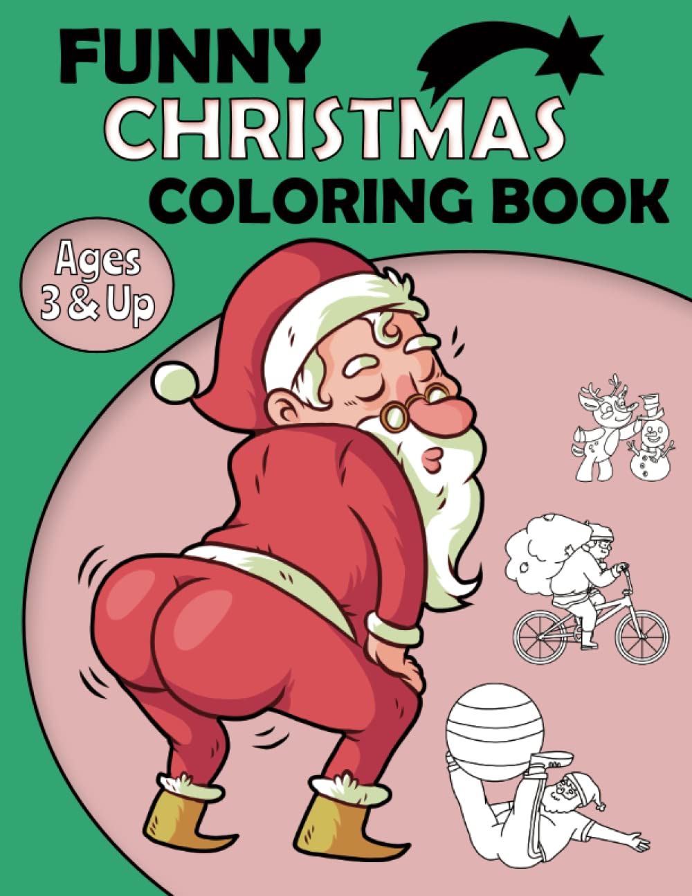 FUNNY CHRISTMAS COLORING BOOK: with over 100 coloring pages