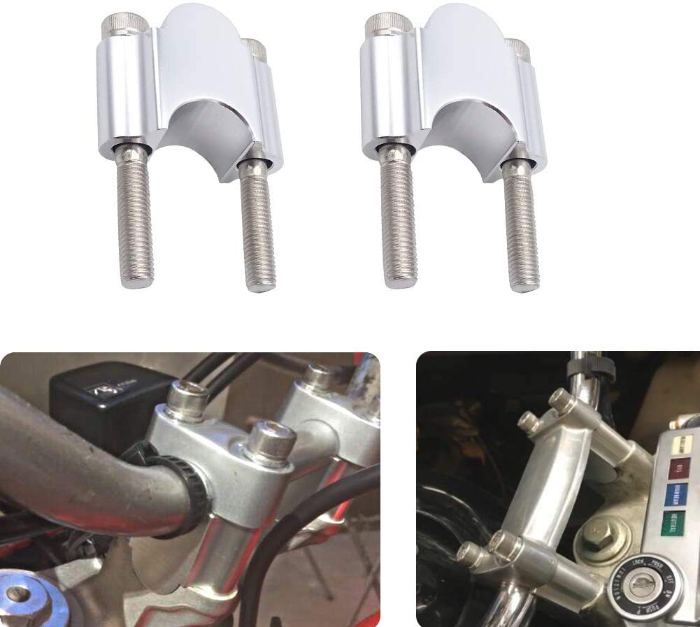 Kit barre di sollevamento per manubrio, realizzate con macchina a controllo numerico, 28 mm, per moto, compatibili con fuoristrada, Dirt Bike, Off Road