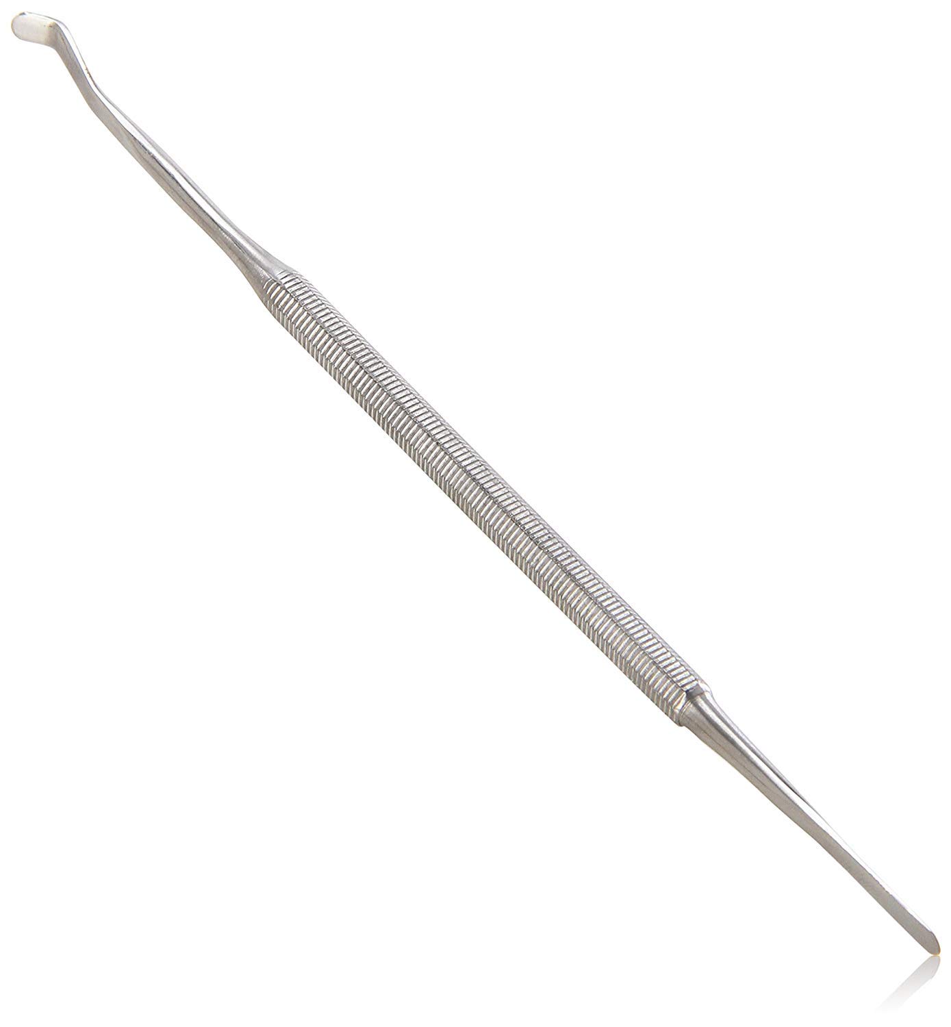 IMKRCSatin Edge Ingrown Toe Nail Lifter | Professional Stainless Steel Dual Head Cuticle Pusher | 2 Sided Ingrown Toenail Lifter