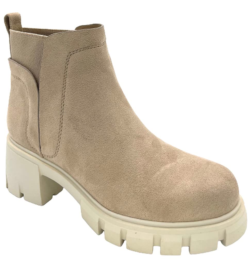 Women's Lug Sole Platform Ankle Boots Elastic Chunky Block Heel Combat Booties