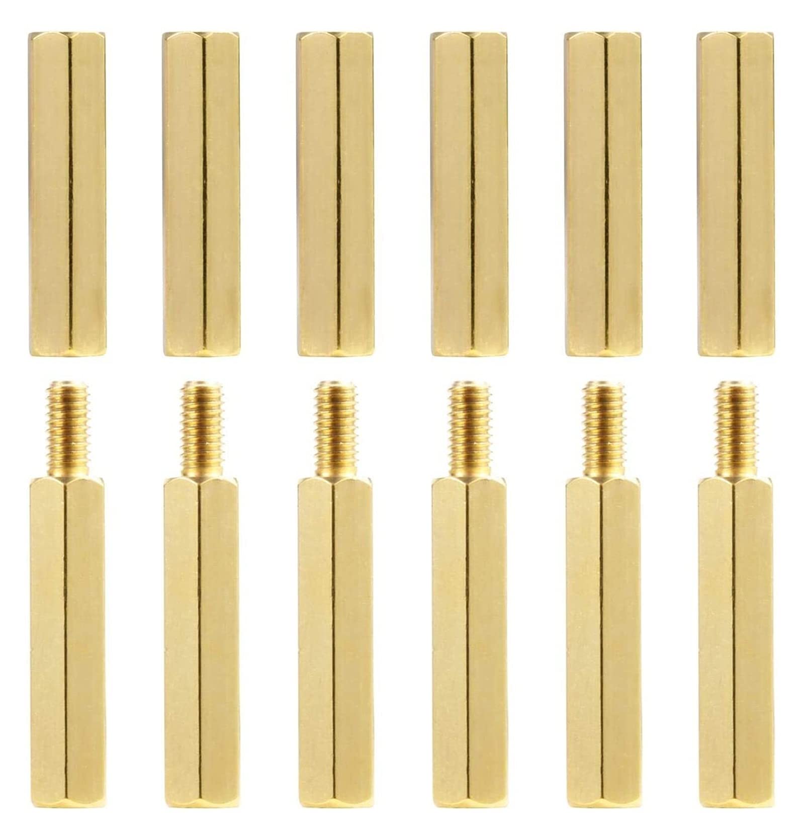 Spacer Standoff Kit, M2 M3 M4 Męskie Żeńskie Sześciokątne Mosiężne Dystanse Śruba dystansowa Nakrętka Gwintowany filar Zestaw asortymentowy płyty głównej(Brass 240pcs M3)