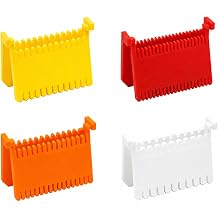 4PCS Clip-On Sewing Ruler, Edge Stitch Lock and Sewing Gauge, Hand Stitch Guide for Even Stitches, Quilting Templates 1.5mm 2mm 3mm 4mm for Sewing, Patchwork, Hemming