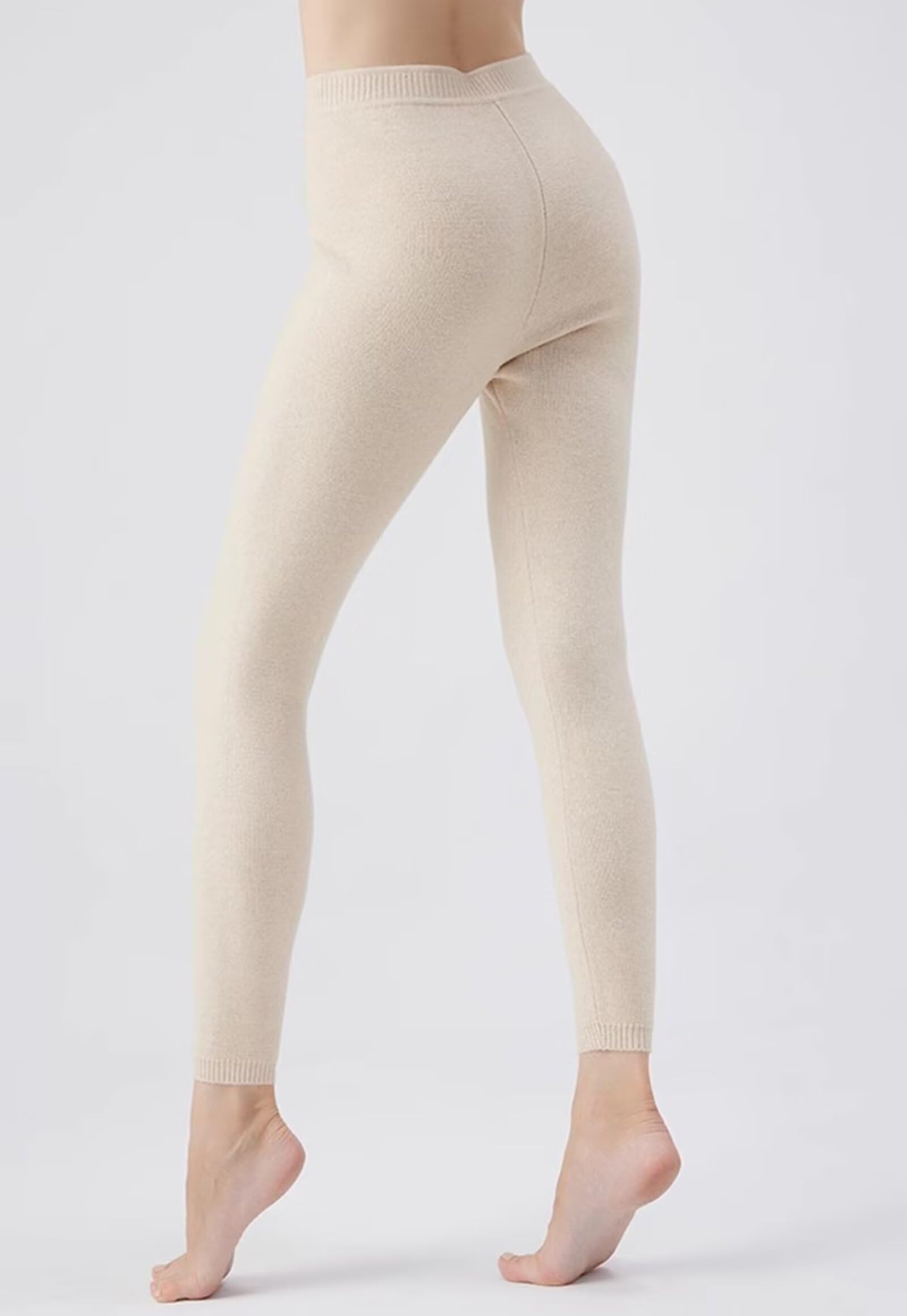 Hombres Mujeres Leggings Invierno cálido 100% Cachemira Ropa Interior térmica Pantalones térmicos
