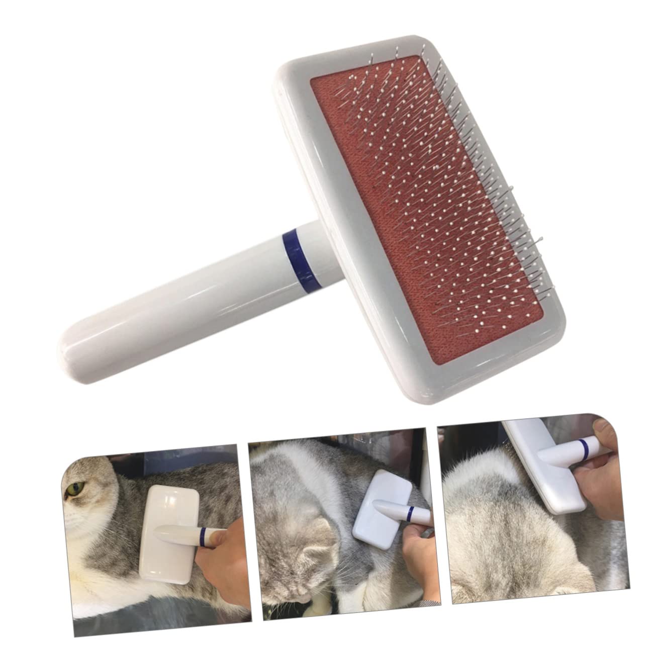 Brosse De Toilettage Pour Animaux De Compagnie Et Portable Pour Chiens Et à Poils Picots Pour Enlever Facilement Poils Morts Nœuds