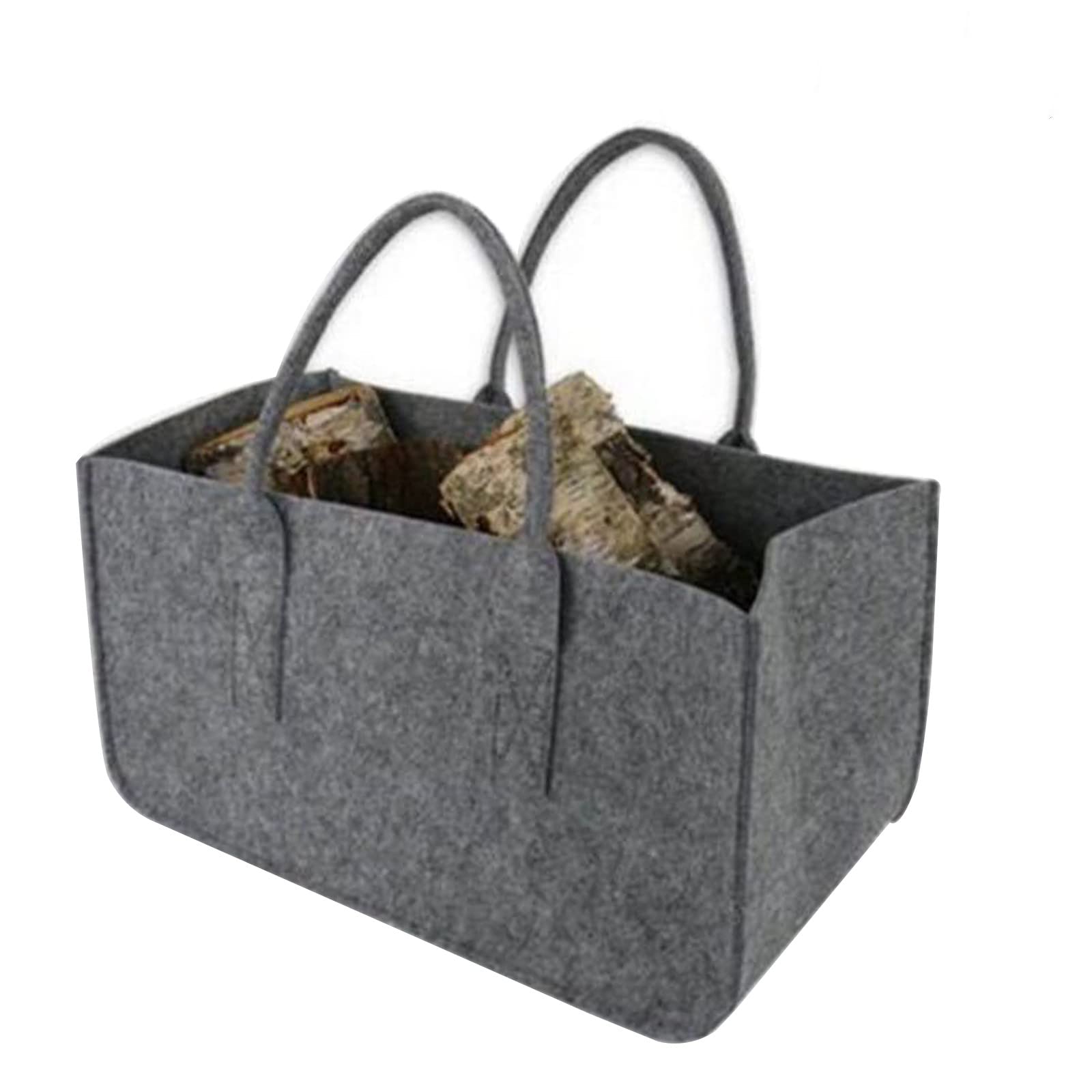 KESSER® Panier à Bois De Chauffage 60 Litres | Sac à Bois De Cheminée En Feutre Extra épais | Panier De Rangement En Feutre
