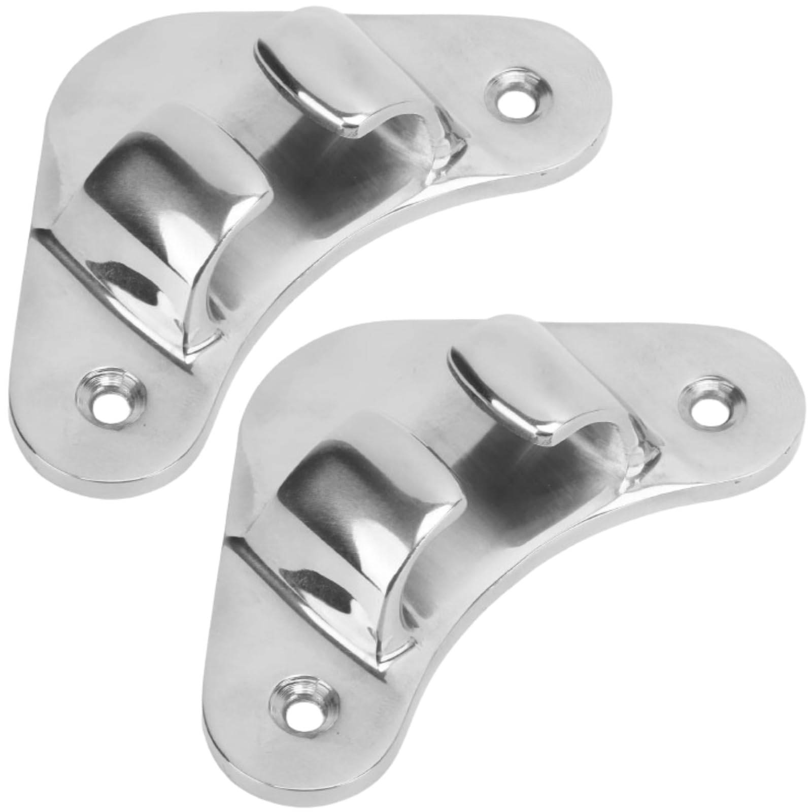 MerciL Boat Bow Chock Cleat Line Chock, 316 Stainless Steel Boat Fairlead Straight Bow Chocks Dock Cleat for Boat Straight Yacht Deck Dock Mooring Rope Cleat Chock, Silver