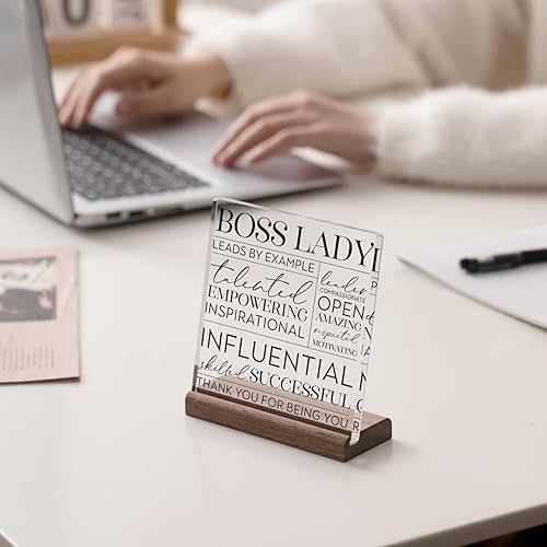 Miniatura 4 de LukieJac Regalos de la mejor jefa para mujeres, regalos de cumpleaños para jefas, regalos de promoción, regalos de mentor, regalos para mujeres