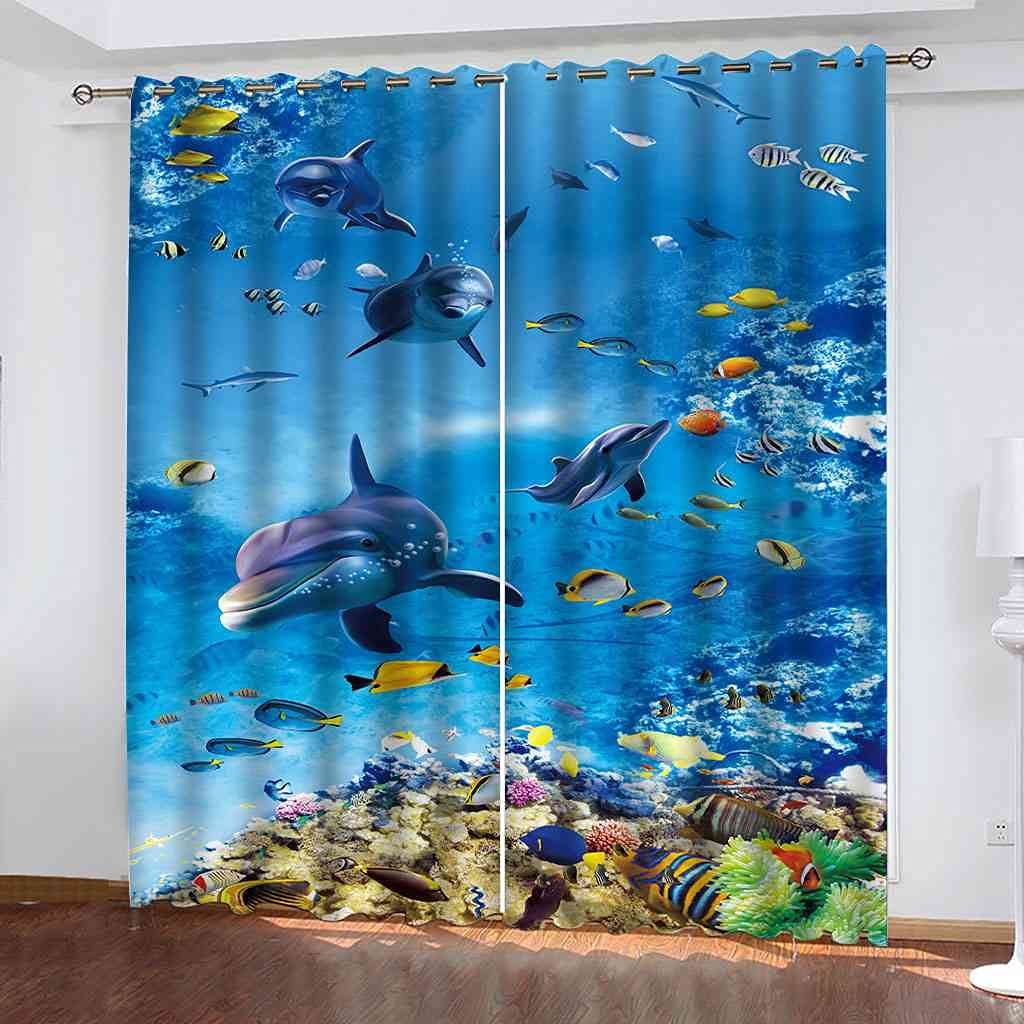 Rideaux occultants isolés thermiquement et phonique 264x242 cm en polyester