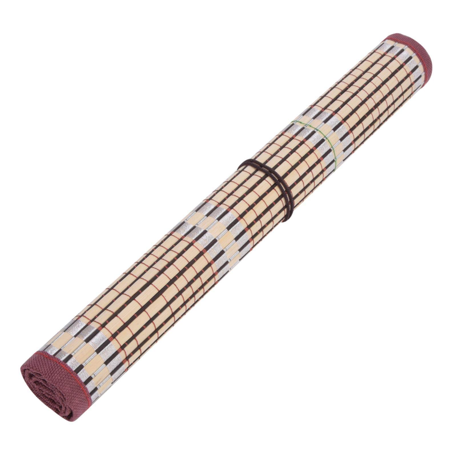 Estuche Para Pinceles De Pintura, 9 Piezas Bolsillos De Tela Estuche BolíGrafos Pinceles De Pintura Juego De Arte De Pintura Bolsa Rodante De Bambú Suministros Para Acuarela Pinceles Y BolíGrafos