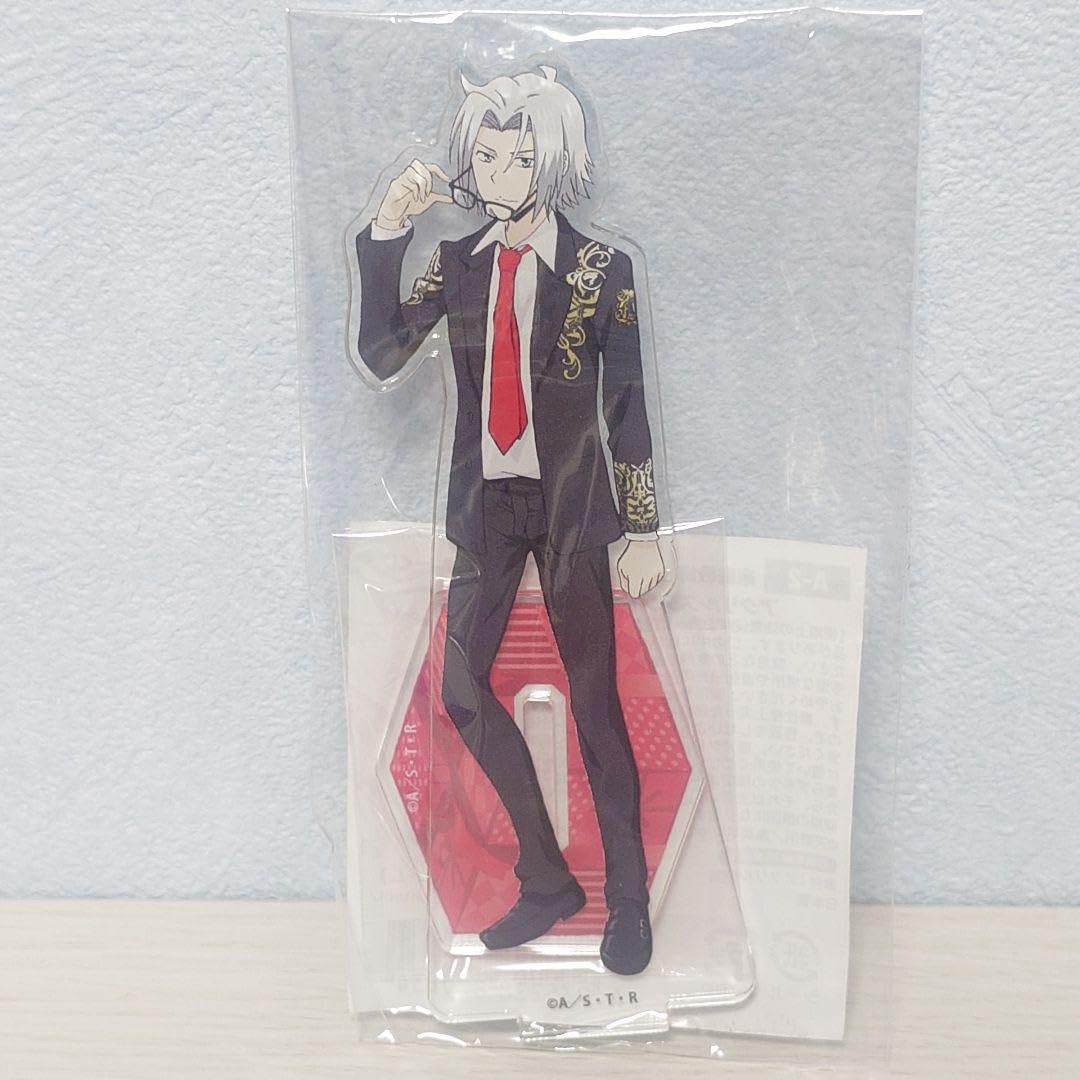 家庭教師ヒットマンREBORN! くじ B賞 アクリルジオラマ アクスタ 獄寺 REBORN 獄寺隼人 ひこくじ コンプリート アクスタ 缶バッジ