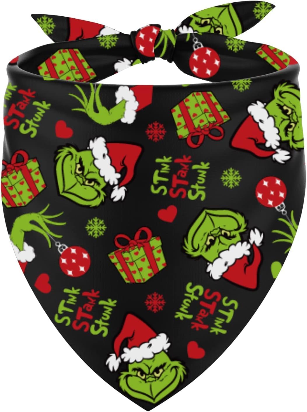 Christmas Dog Bandana Merry Christmas Triangle Bibs Dog Scarf Adjustable Accessories for Small Medium Dogs Cats Pets