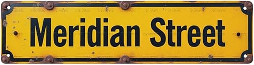 MECHANIC STREET Vintage Tin Signs 16 * 4 Inches - for Garage, Workshop, Living Room  garage decor, street signs, cool posters