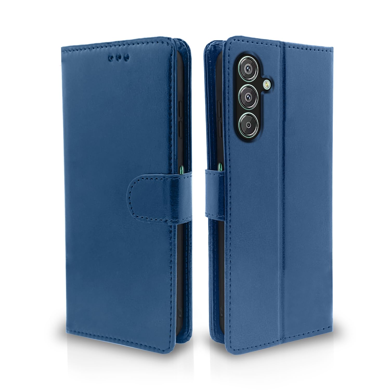 Pikkme Flip Cover Leather Finish | Inside TPU with Card Pockets | Wallet Stand and Shock Proof | Complete Protection Flip Case for Samsung Galaxy F15 5G / M15 5G / M15 Prime 5G (Blue) (B0CY9BGLRZ) Amazon Price History, Amazon Price Tracker