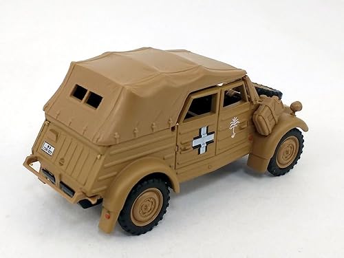 Miniatura 2 de Volkswagen Kübelwagen - VW Tipo 82 Tan - Wehrmacht - Modelo fundido a presión escala 1/43