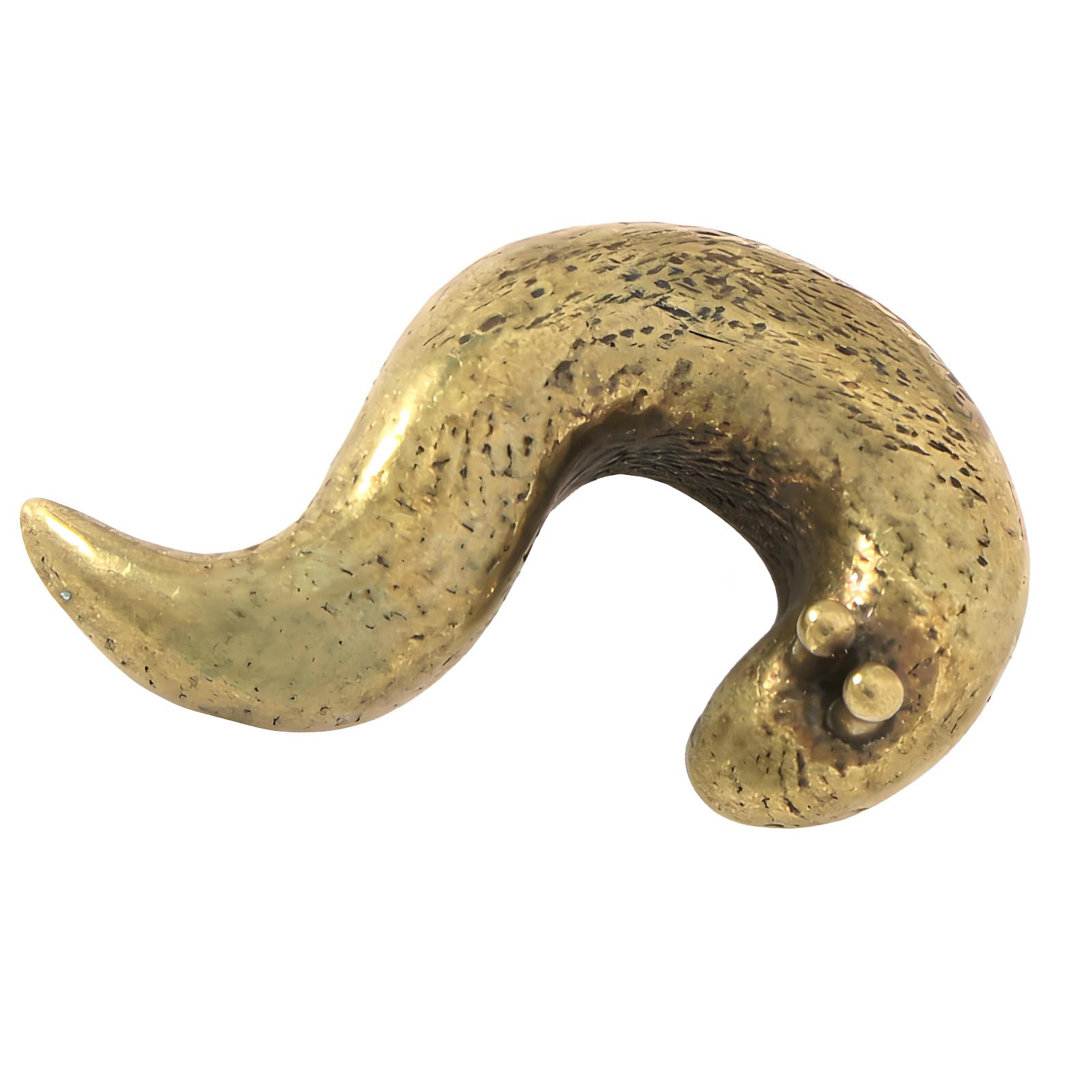 Msioytog Handcrafteds Brasses Slug Statue Modern Decorative Accent for Bookshelfs Coffee Table Bronze Home Decoration