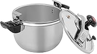 Vista 7 de Olla a presión, olla a presión de acero inoxidable 201 57911222640L 60 Kpa olla a presión de alta seguridad de gran capacidad con tapa de fácil
