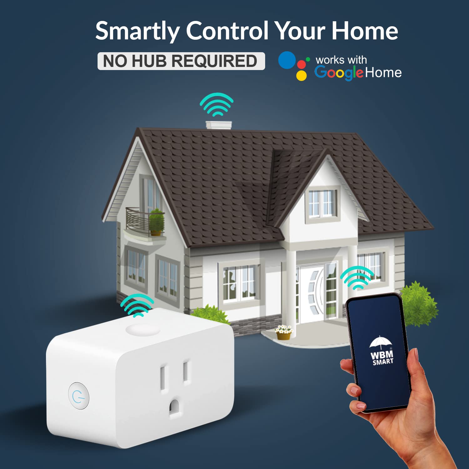 WBM Smart WiFi Socket Voice and App Control Plug White — view 6