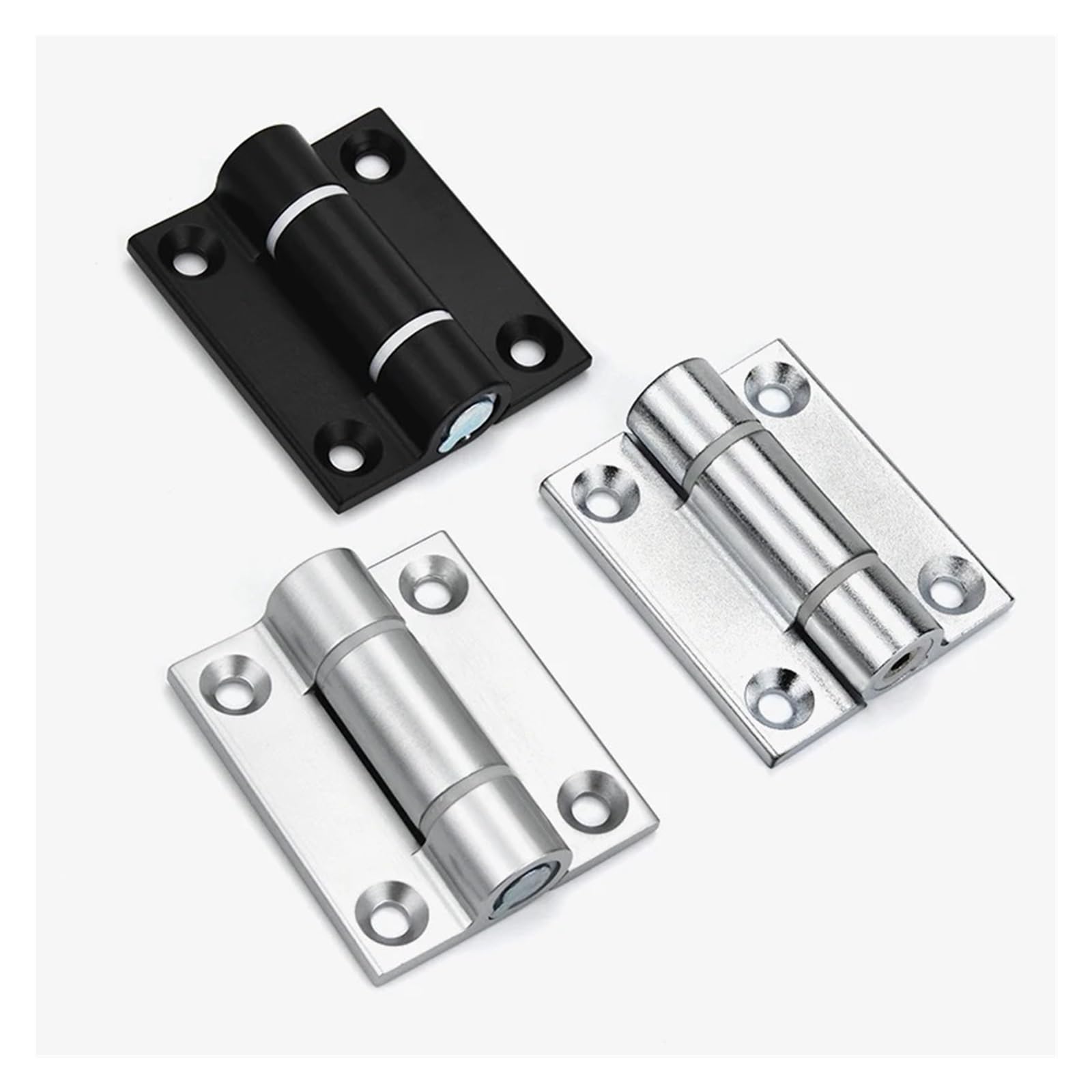 YMUGUEGH 1pcs Torque Damping Hinges Free Stop Damping Adjustable Hinge For Cabinet Toolbox Door(B1lack)