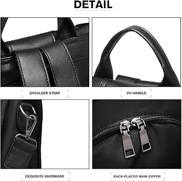 Miss Lulu Backpack Womens, Anti-Theft PU Rucksack Bags for Ladies