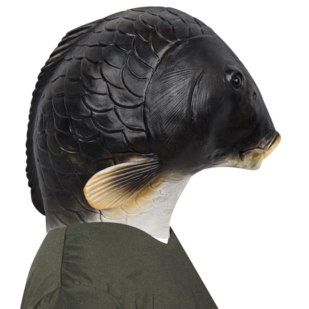 Maschera raccapricciante per uomini e donne Halloween feste in lattice maschera testa animale tropicale pesce mare maschere