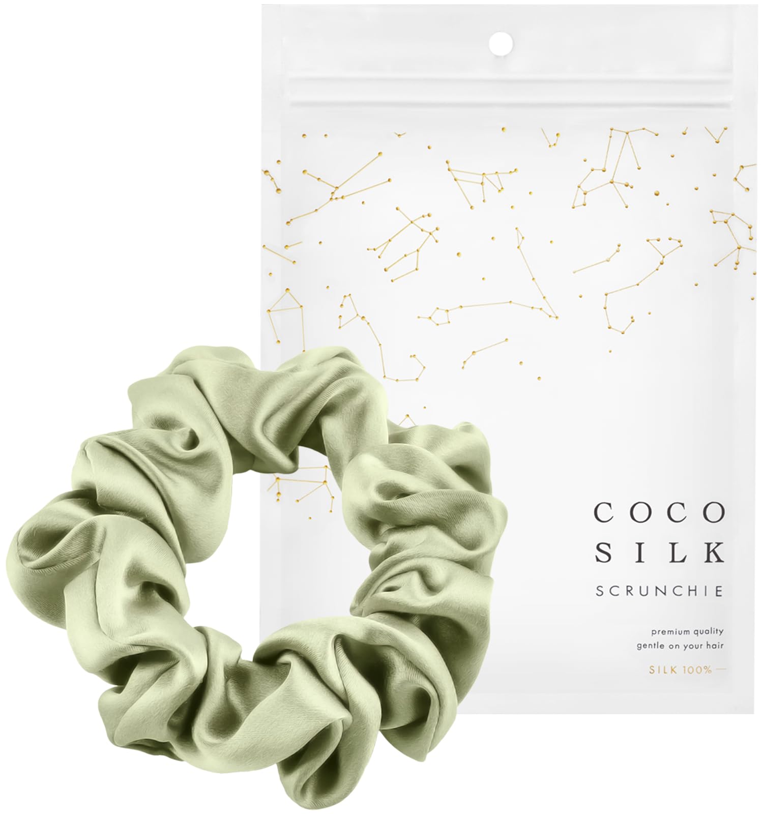 Amazon | [COCOSILK]シルク シュシュ ヘアゴム 跡がつかない シルク100