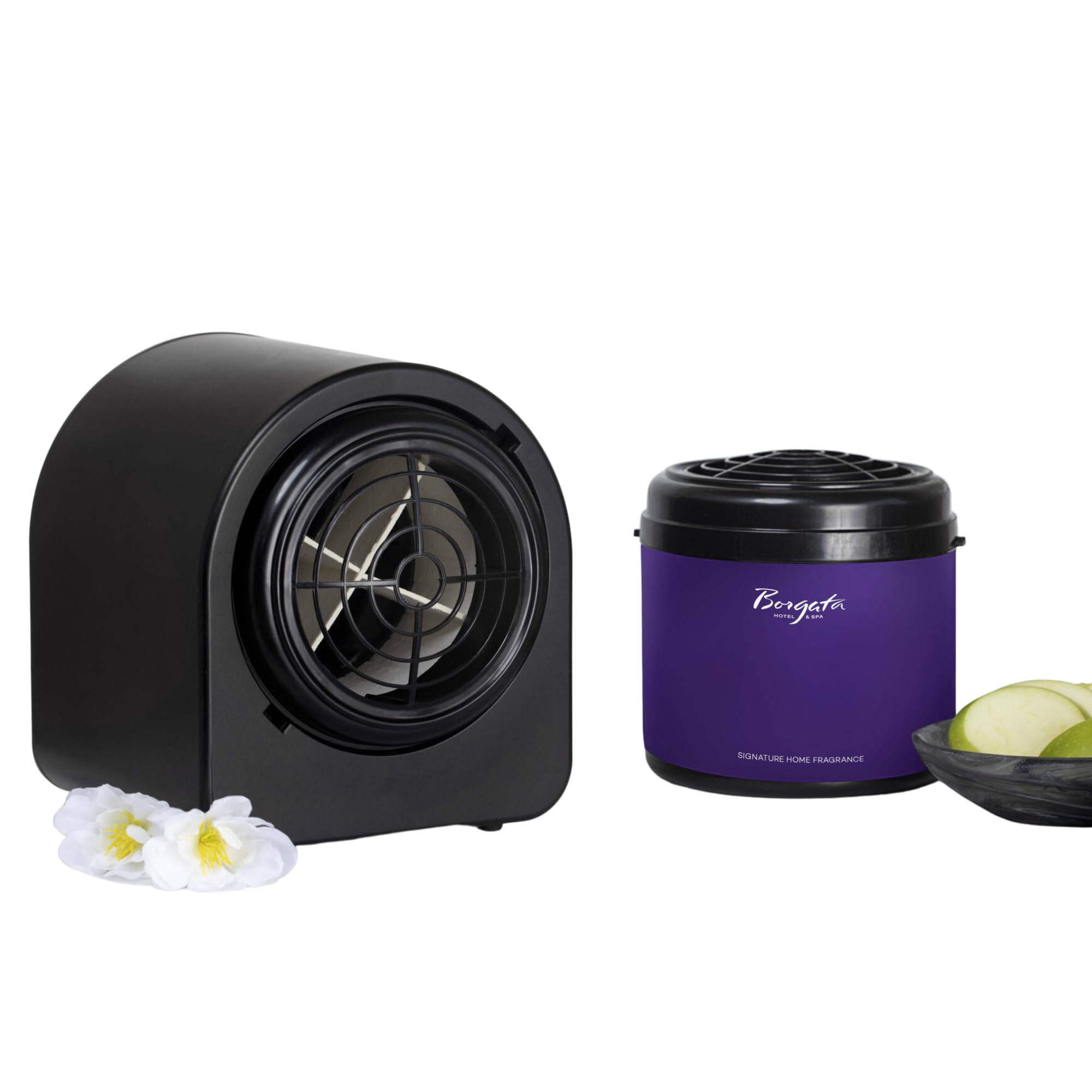 BorgataHome Diffuser Machine & Cartridge - Luxury Hotel Scent - Waterless Air Freshener - Sandalwood & Musk - Signature Scent