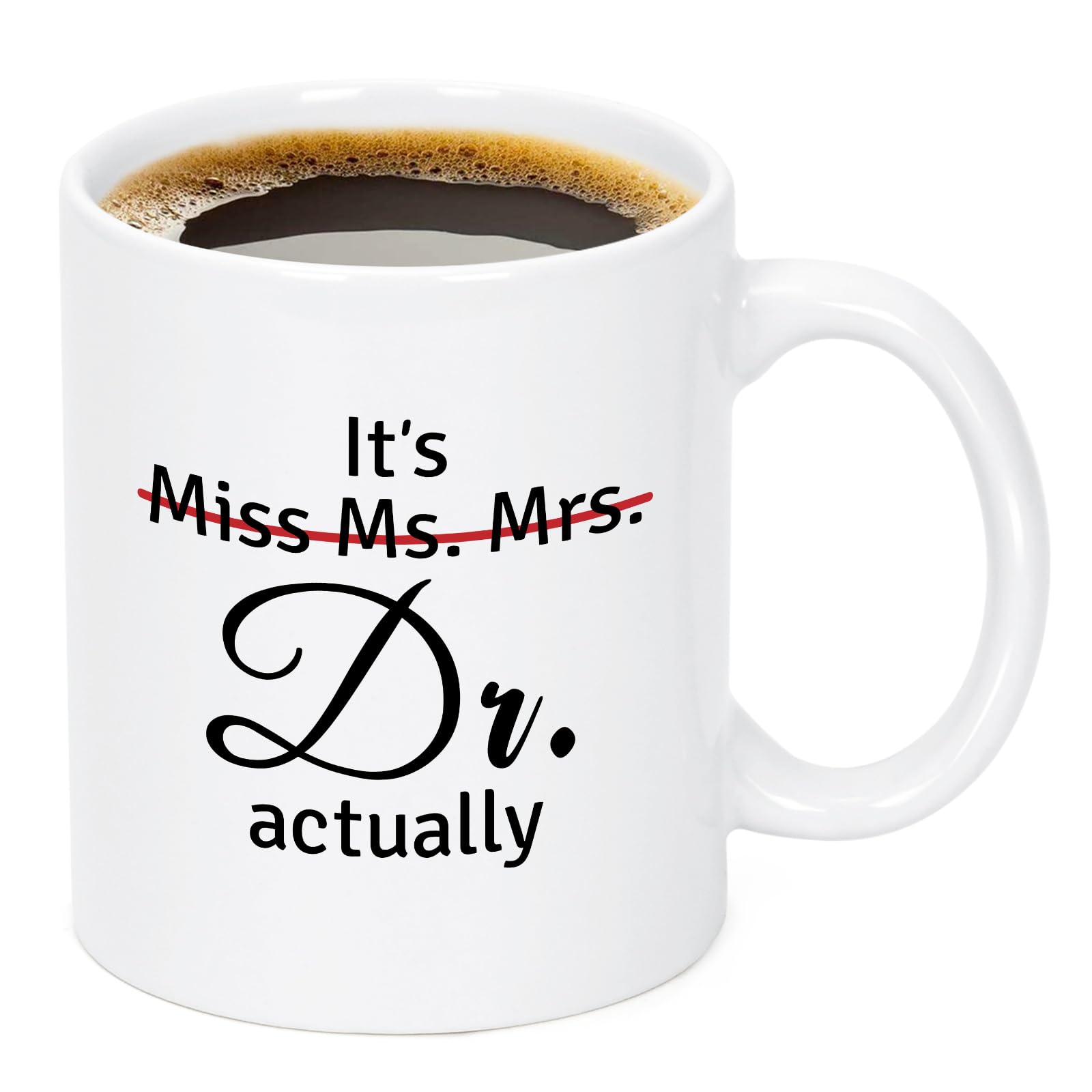 Maustic Doctor Gifts for Women, Doctor PhD Graduation Gifts, It's Miss Ms Mrs Dr Actually Mug, Medical School Doctorate Graduation Gift, Funny Doctors