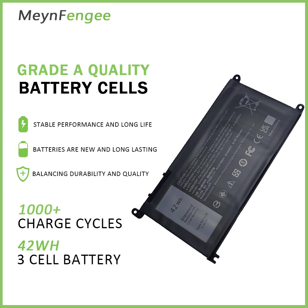 42WH WDX0R WDXOR Laptop Battery for Dell Inspiron 13 15 5000 7000