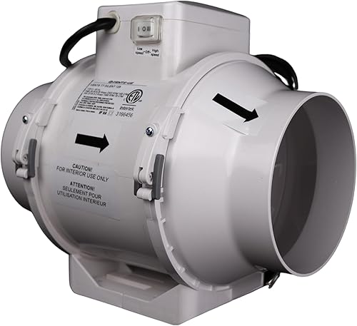 Miniatura 3 de VENTS -US - TT Silent 125 - Ventilador de conducto en línea de ventilación de flujo mixto para aplicaciones de conductos de alta presión estática,