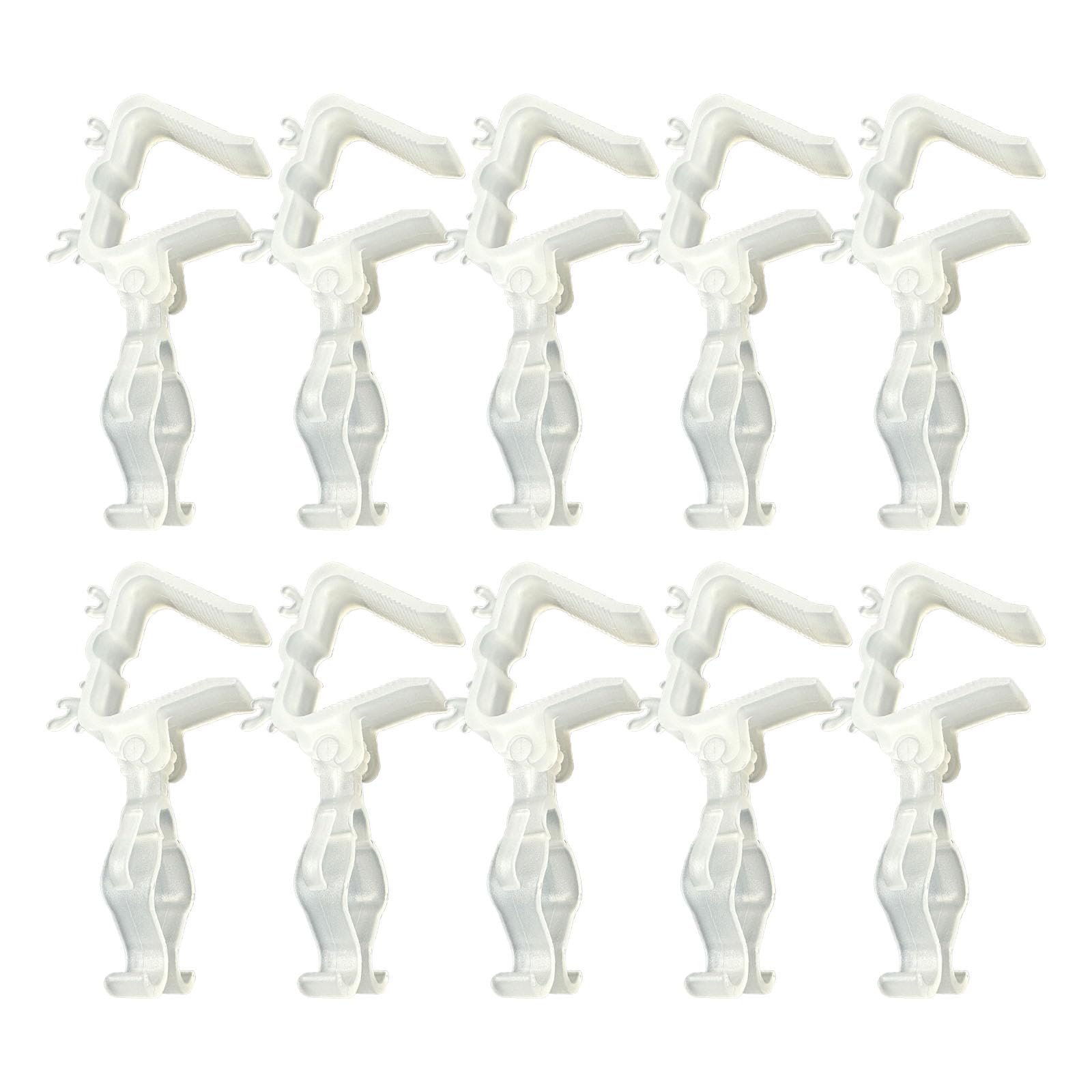 carotoe Quick-Install Christmas Clamps for Globes & Borders – Permanent Fastening, Strong Hold on Gutters, All Holiday Lighting Rust-Resistant Polystyrene for Seamless Yearlong Displays
