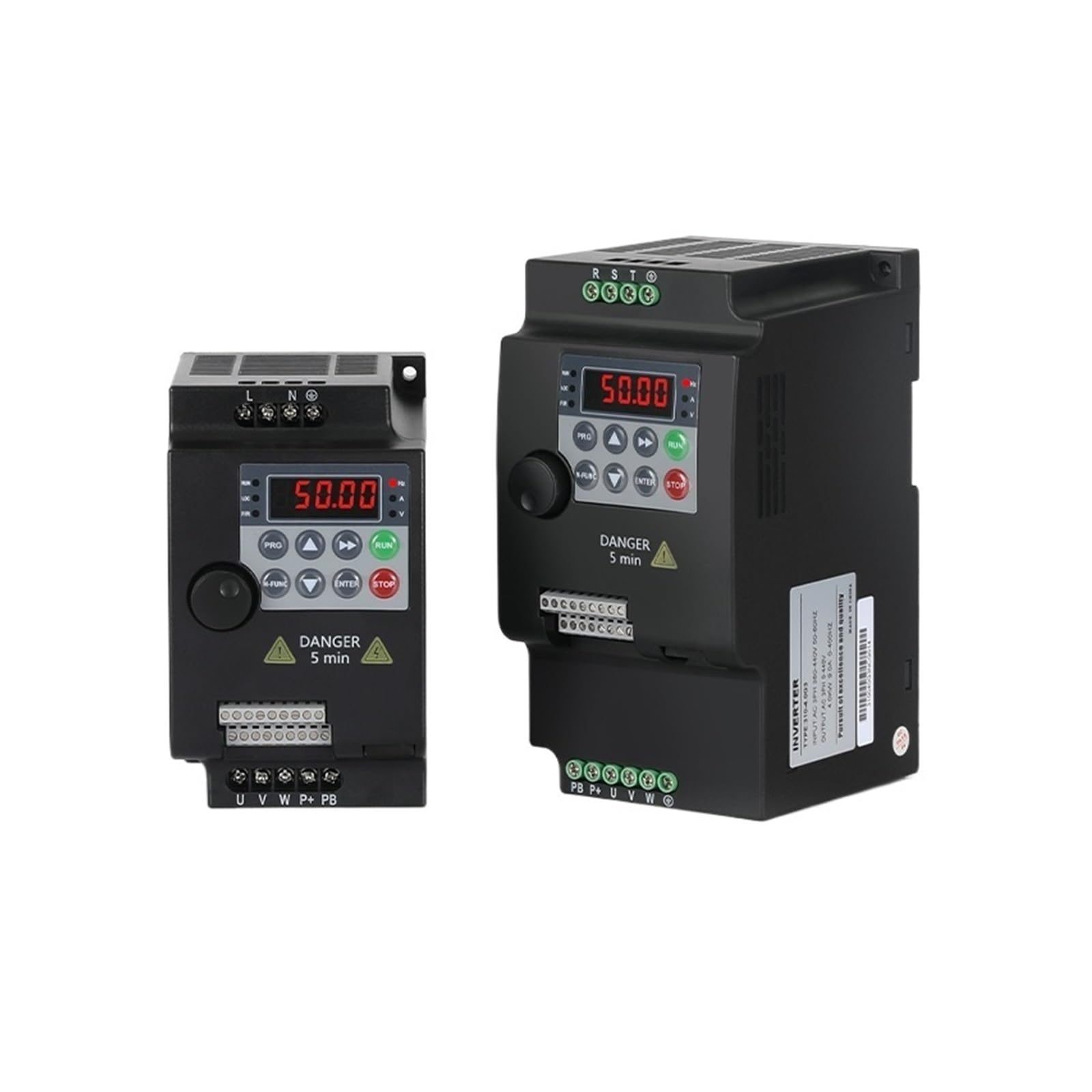 VFD Frequenzumrichter, 1,5/2,2 kW VFD Frequenzumrichter 0,75/4/5,5 kW Konverter 1 PS oder 3 PS Eingang 3 PS Ausgang 220 V 380 V Antrieb mit einstellbarer Geschwindigkeit(0.75KW 220V 1PH-3PH)