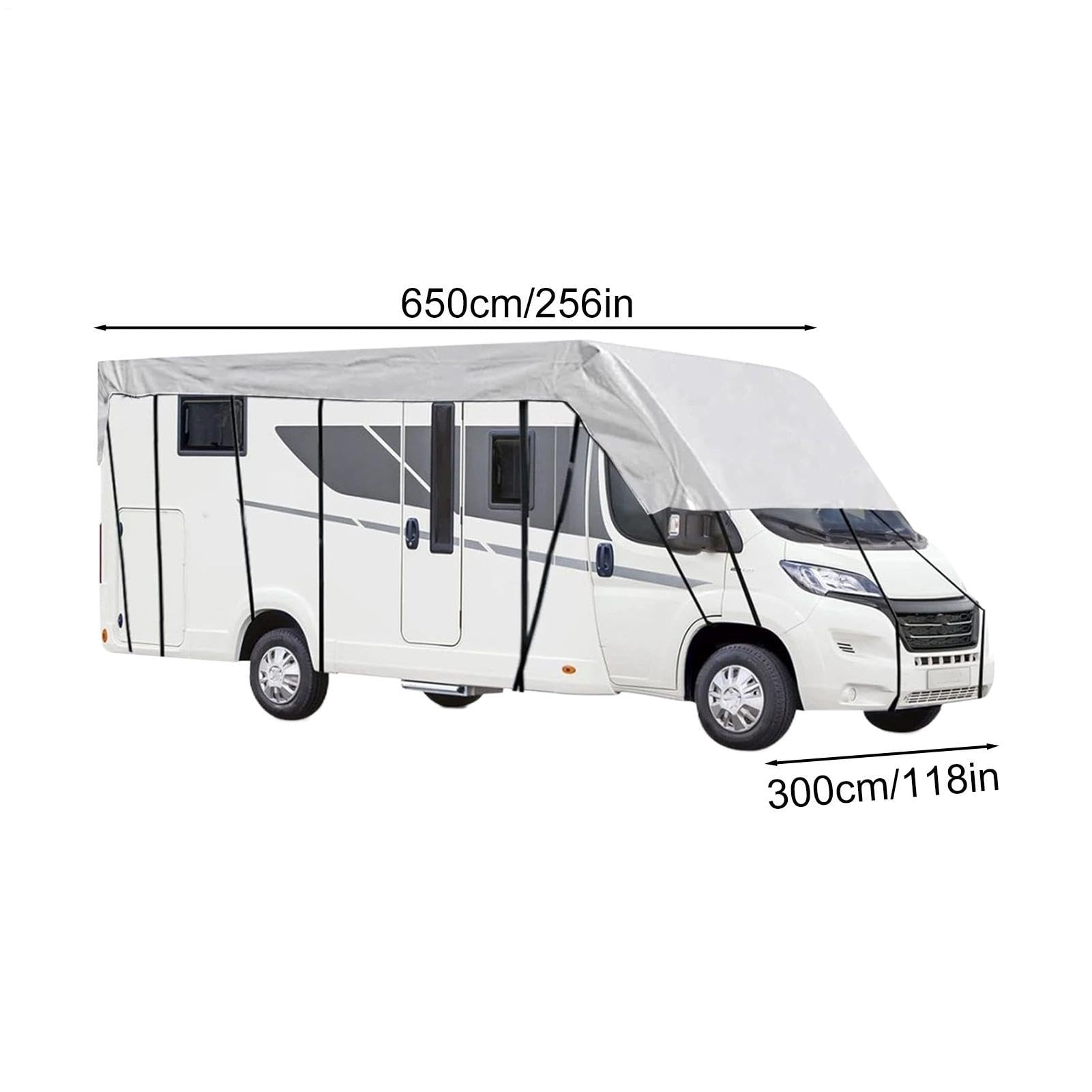 Wohnmobil Abdeckung Planenstoff Wasserdichte UV-Schutz Plane | Regen Und Winddichte Autodachabdeckung Für Reisen Camping Strandabenteuer Winterroadtrip Campingplätze Für Auto Laster