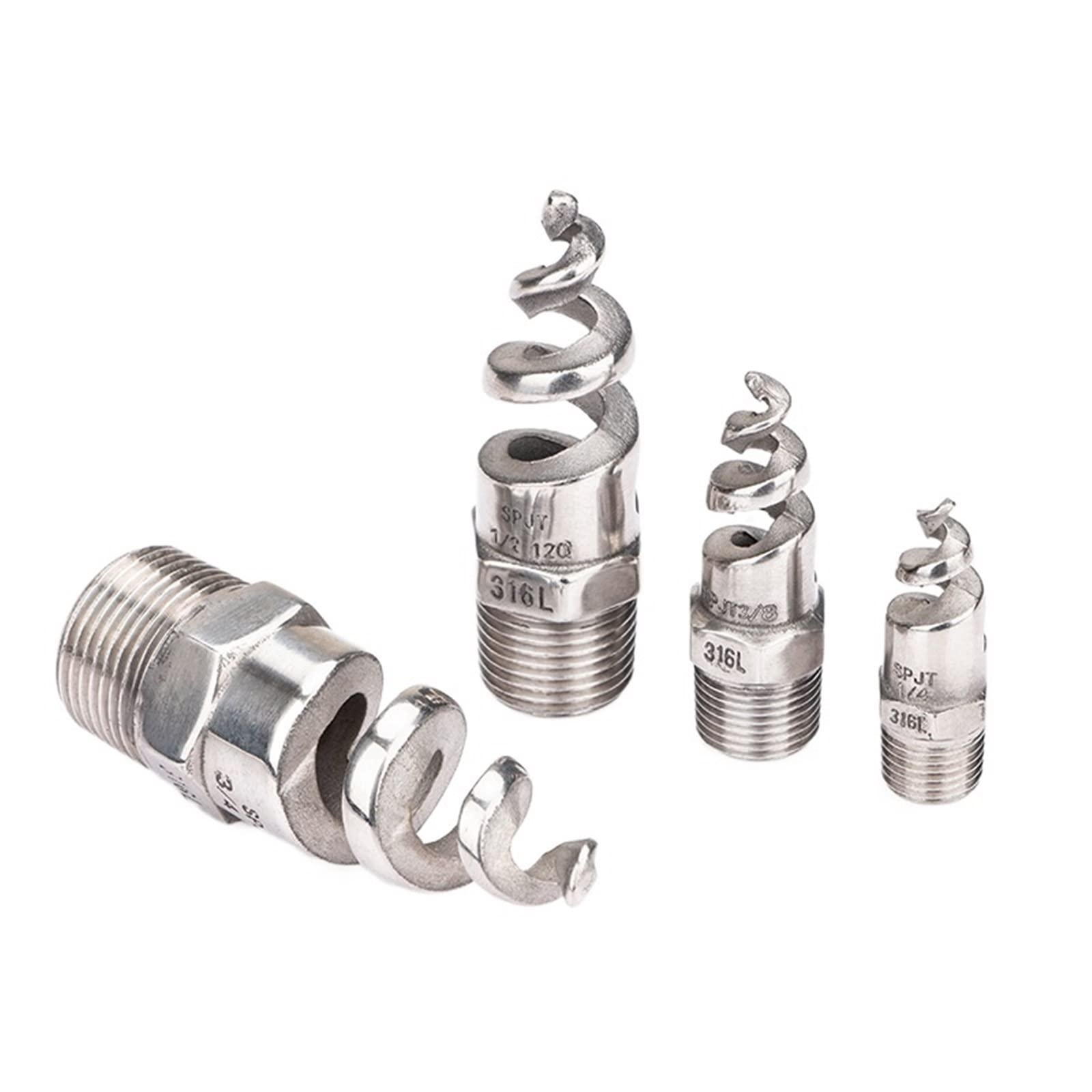 Mini Pompa Piccola di Alimentazione di Alta qualit Ugello for la Pulizia del Serbatoio a Spirale, 30 Pezzi 1, ugello a Spirale, ugello a spruzzo a Spirale d'Acqua (Color : 1 inch)