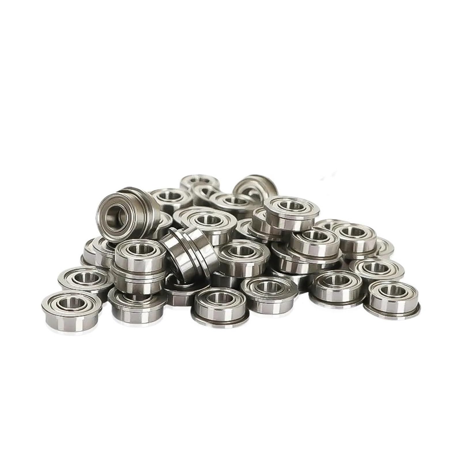 Bearings, 10pcs Iron Cover F682ZZ F683ZZ F684ZZ F685ZZ F686ZZ F687ZZ F688ZZ F689ZZ Flange Ball Bearing Thin Wall Metal Shield(Premium Quality,F688zz 8x16x5mm)