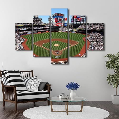 Miniatura 31 de Decoración de pared, lienzo para estadio deportivo de Estados Unidos, arte de pared moderno Fenway Park en Boston, arte de pared para oficina, sala