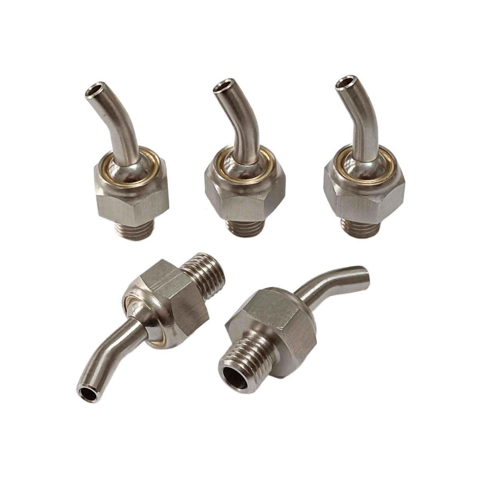 Boquilla de refrigerante de alta presión ajustable for torre de herramientas de torno CNC de acero inoxidable M8/M10/M12/M14/M16 con pulverizador de agua y refrigeración(OD 8mm ID 6mm,L 50MM_M10X1.5)