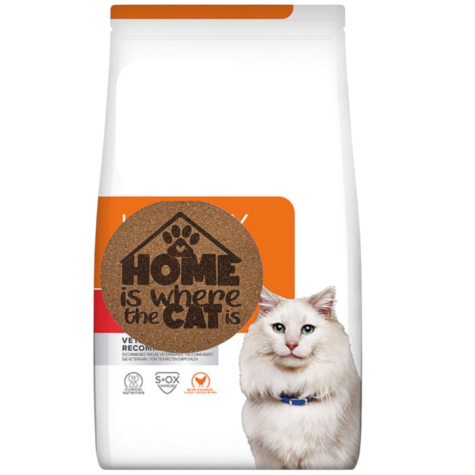 AETN Creations Prescription Diet Feline C/D Stress Urinary Cat Bundle - 1.5kg Dry Food in Chicken plus AETN Treat for Optimal Urinary Tract Health