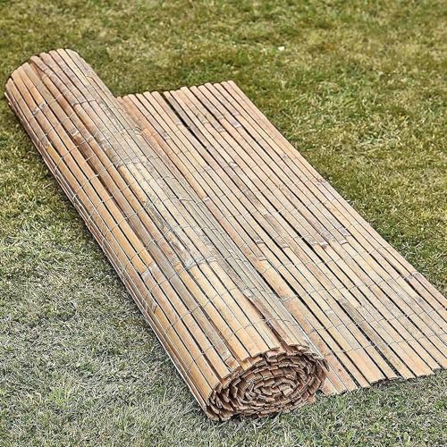 Real Bamboo Slat Fencing Screening Roll for Garden Privacy Outdoor 4m