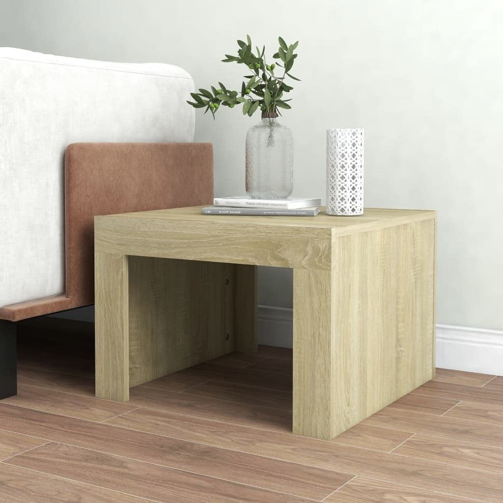 vidaXL - Couchtische - Couchtisch Sonoma-Eiche 50x50x35 cm Spanplatte